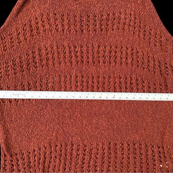 Cozy Casual Women's Rust Knit Sweater - Picture 3 of 5